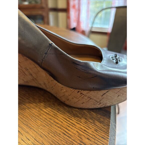 Coach open toe sling back wedges 9B **see Description** - Picture 5 of 10